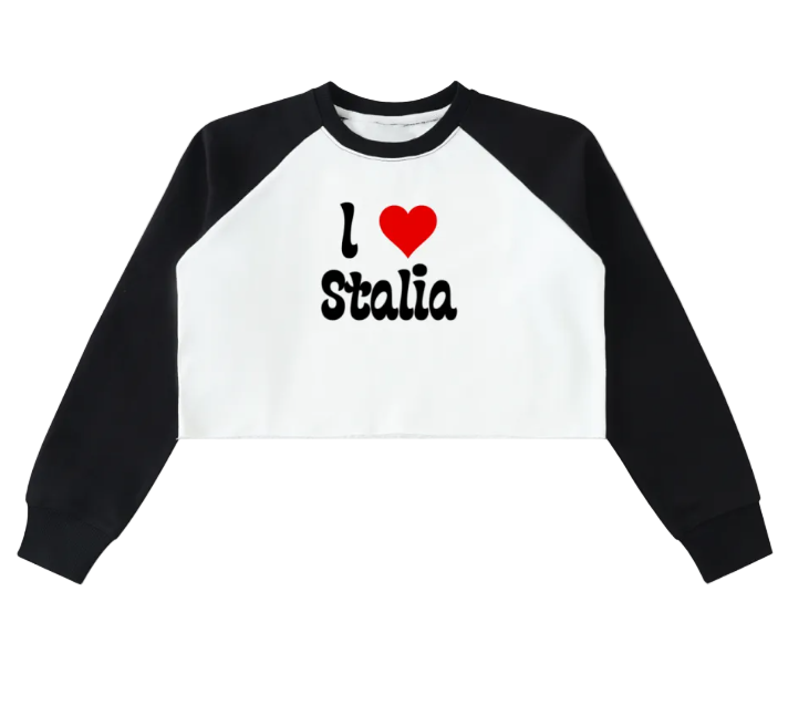 I ♡ STALIA LONG SLEEVE CROP